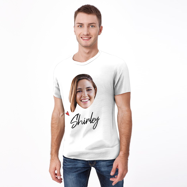 Custom Face T-shirt with Name Personalized Photo Shirt