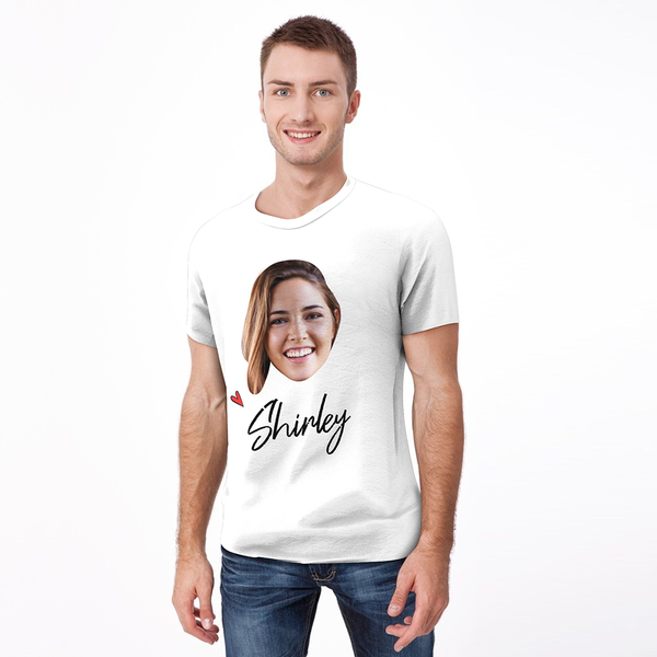 Personalized Photo and Name T-shirt for Man