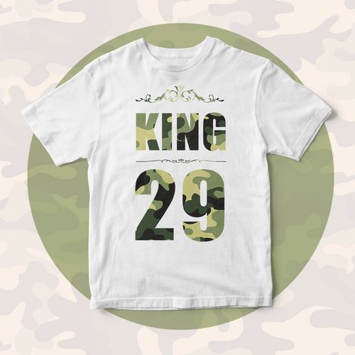 Custom Lucky Number Personalized Family Matching Shirt Men's Cotton The King T-shirt