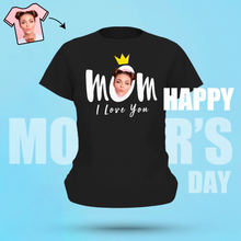 Custom Photo T-shirt Mom I Love You