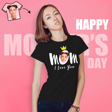 Custom Photo T-shirt Mom I Love You