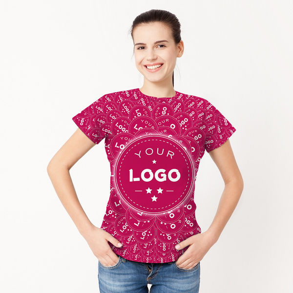 Custom My Logo Women's Shirt All Over Print T-shirt