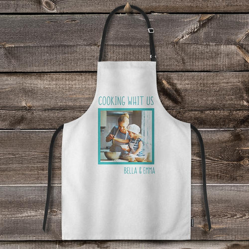 Custom Photo Kitchen Apron Adjustable Bib Apron For Cooking - Restaurant BBQ Painting Crafting Apron