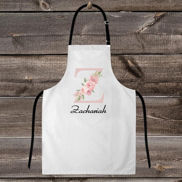 Custom Cooking Apron Choose Your Name - Personalised Letter Name Apron