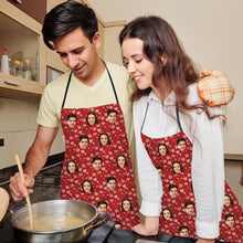 Custom Face Kitchen Apron With Heart - Unique Gifs For Your Love