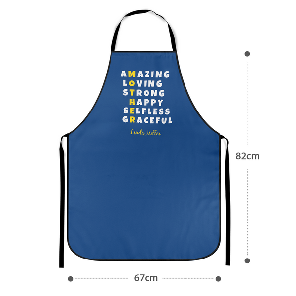 Custom Kitchen Personalized Text Apron With Your Name