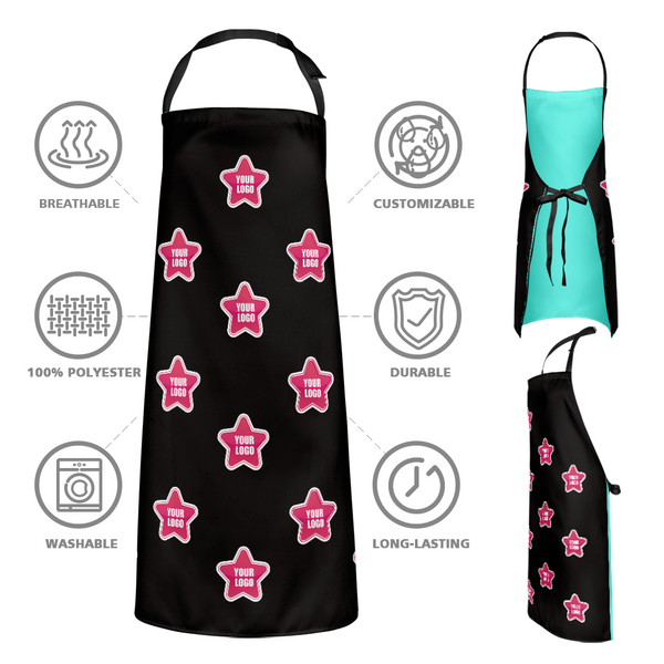 Custom Kitchen Apron With your Personalized Logo - Star