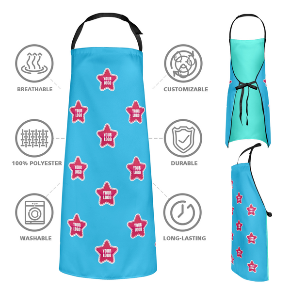 Custom Kitchen Apron With your Personalized Logo - Star