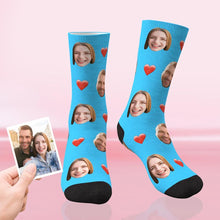 Custom Photo Love Face Socks - Unisex