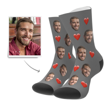 Photo Socks, Custom Love Face Socks - Unisex