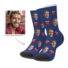 Custom Photo Love Face Socks - Unisex