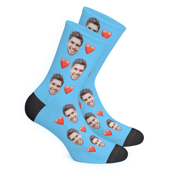 Photo Socks, Custom Love Face Socks - Unisex