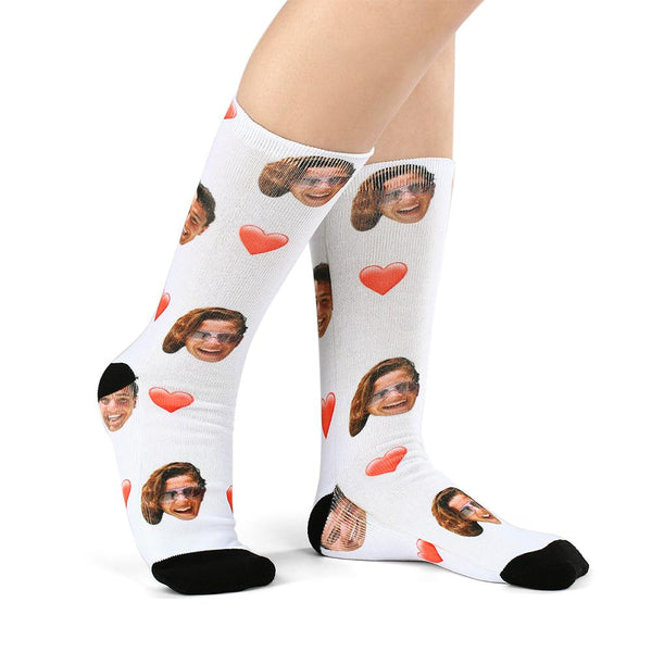 Photo Socks, Custom Love Face Socks - Unisex