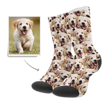 Photo Socks, Custom Face Mash Dog Socks - Unisex