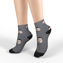 Custom Quarter Face Socks Customized Funny Photo Gift