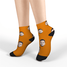 Custom Quarter Face Socks Customized Funny Photo Gift