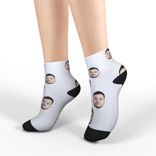 Custom Quarter Face Socks Customized Funny Photo Gift