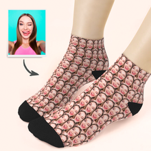 Custom Girlfriend Face Ankle Socks - Unisex