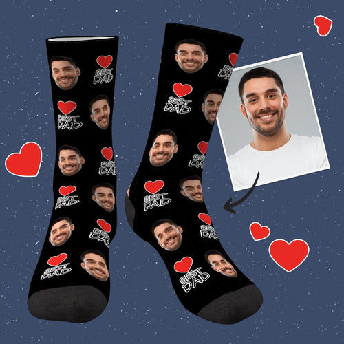 Custom Face Socks Best Dad Gifts For Dad - Unisex