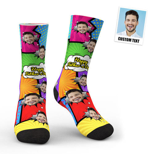3D Preview Custom Photo Funny Comics Socks