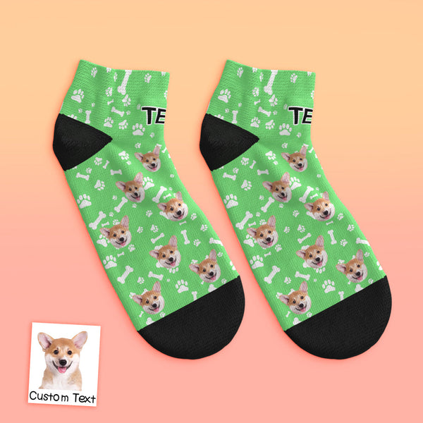 Custom Low cut Ankle Socks Dog