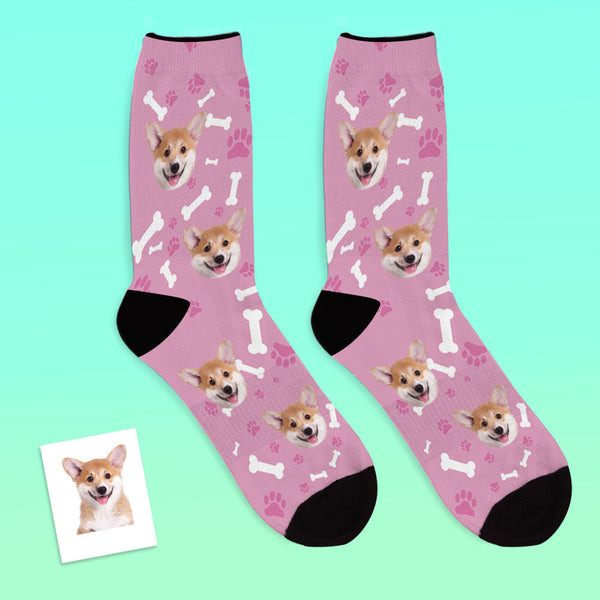 Custom Dog Photo Socks - Unisex