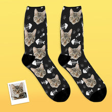 Custom Cat Photo Socks - Unisex