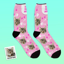 Custom Cat Photo Socks - Unisex