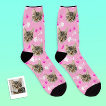 Custom Cat Photo Socks - Unisex