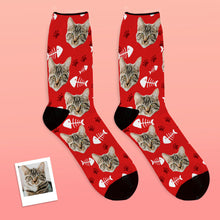 Custom Cat Photo Socks - Unisex