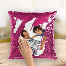 Custom Photo Magic Sequins Pillow Pink Color Sequin Cushion Home Decor 15.75inch * 15.75inch