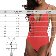 Custom Face Mash Photo V-Neck Women's One Piece Swimsuit