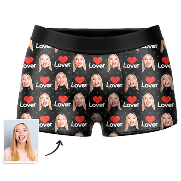 Men's Custom Face Colorful Boxer-Lover