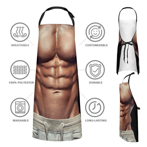 Muscle and Bikini Couple Apron Pack of 2