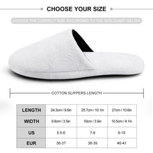 Custom Face And Text Women's and Men's Cotton Slippers Personalised Casual House Shoes Indoor Outdoor Bedroom Slippers Christmas Gift For Pet Lovers