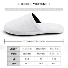 Custom Face And Text Women's and Men's Cotton Slippers Christmas Gift With Custom Name Casual House Shoes Indoor Outdoor Bedroom Slippers
