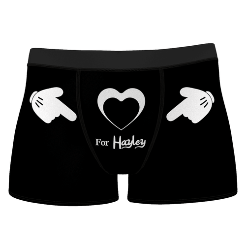 Men's Custom Love For You Name Boxer Shorts