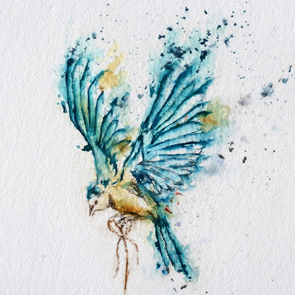 Watercolour Bird Illustration EJayDesign