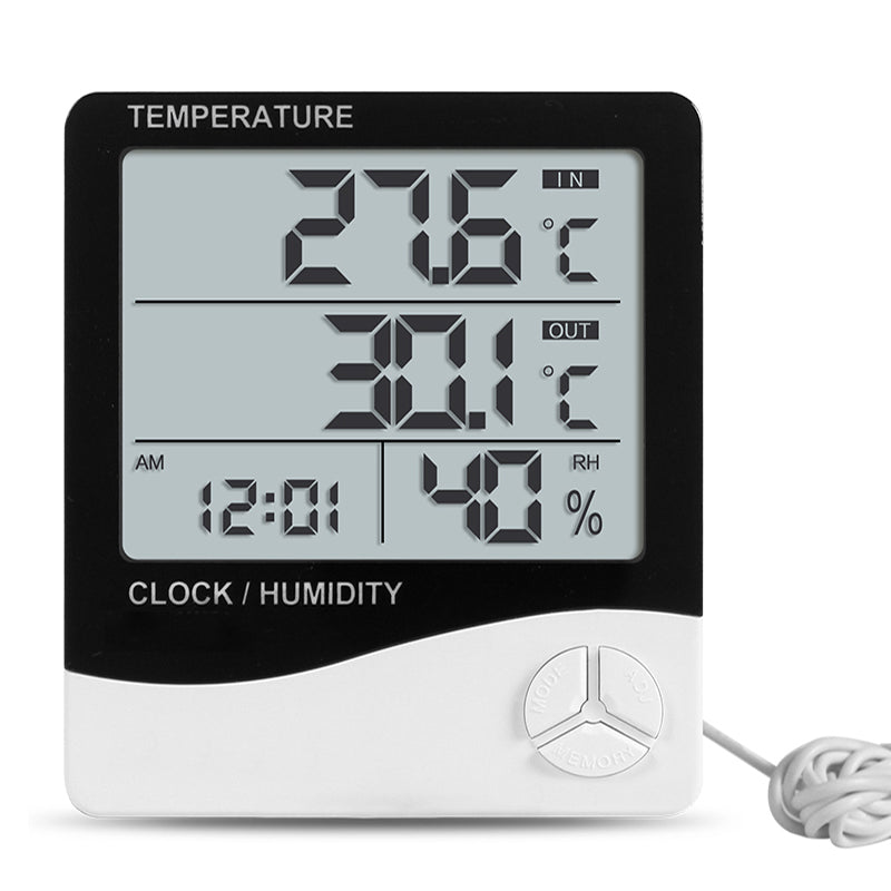 1PCS Digital LCD Indoor Temperature Humidity Meter Thermometer Hygrometer 