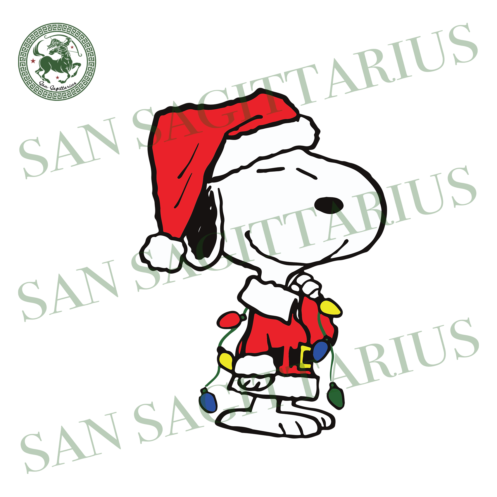 Download Christmas Of Cute Snoopy Christmas Svg Christmas Gift Santa Snoopy San Sagittarius PSD Mockup Templates