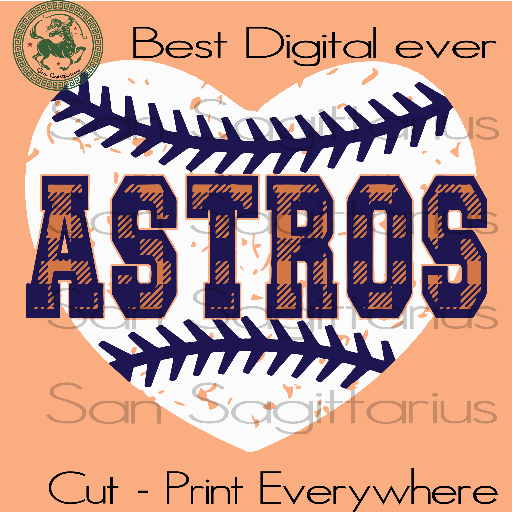 Love Houston Astros Mlb Baseball Svg Files For Silhouette Cricut Insta San Sagittarius