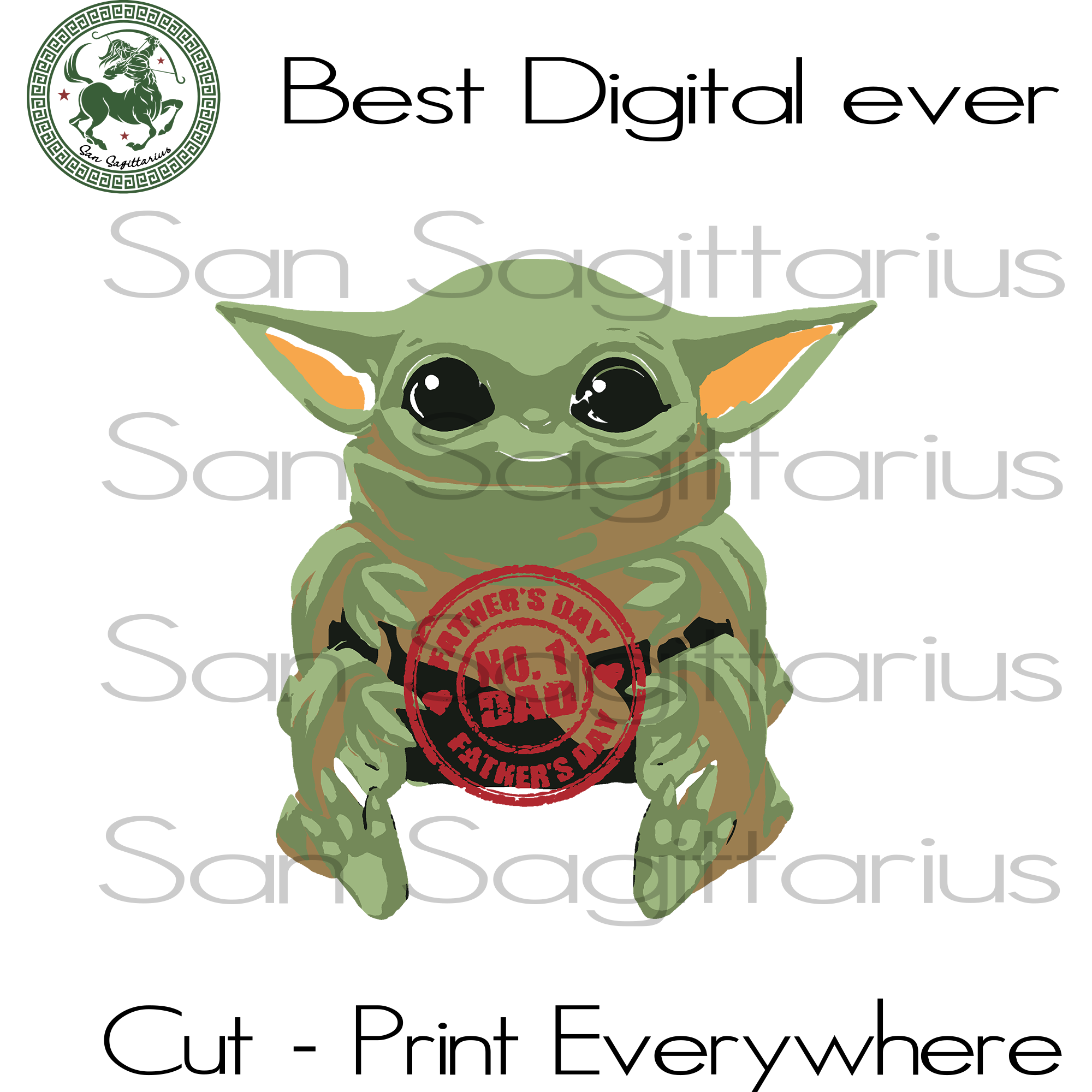 Download Dad Gift Svg Baby Yoda Star Wars Dad Birthday Custom Fathers Day Sv San Sagittarius SVG, PNG, EPS, DXF File