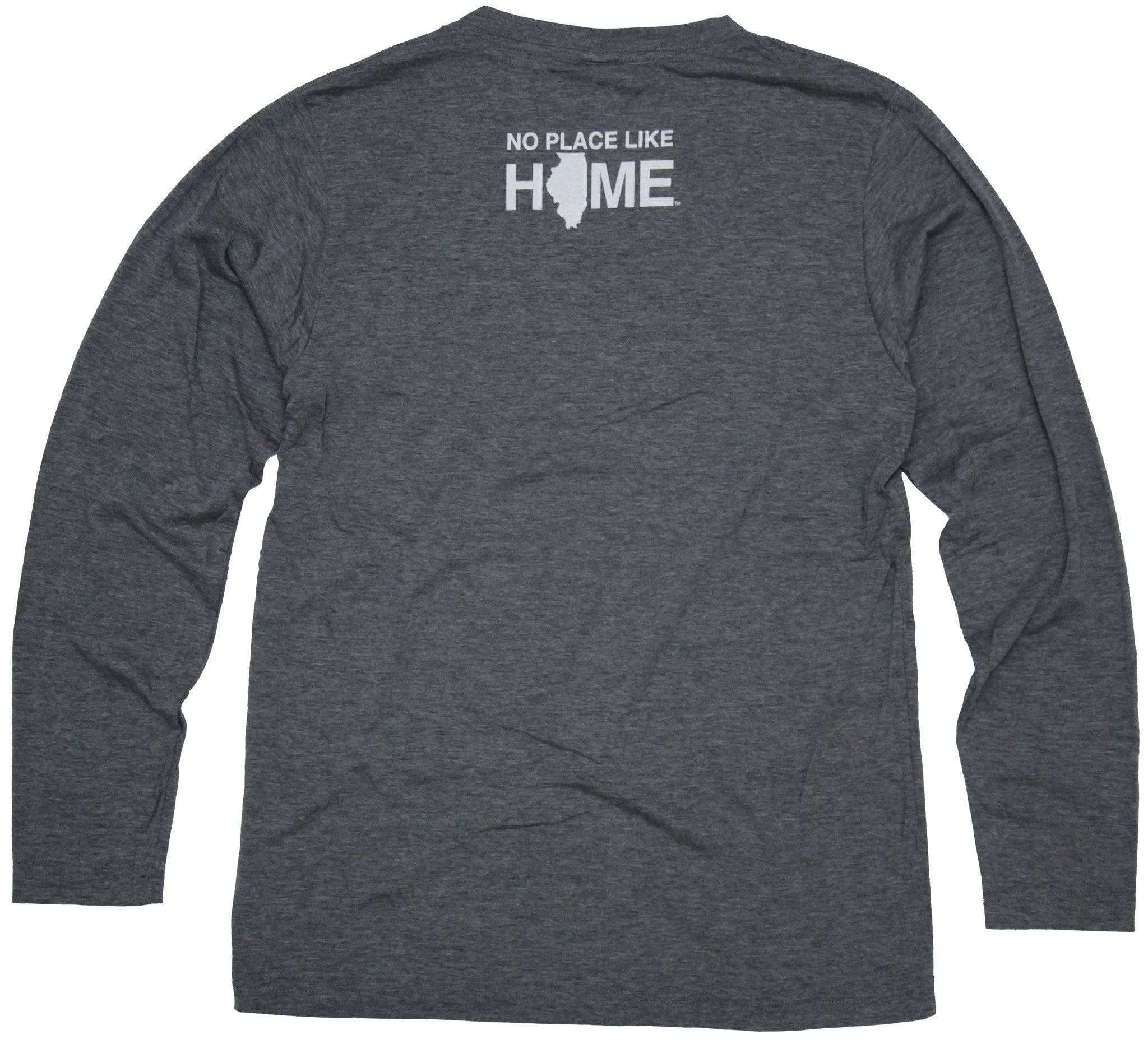 Illinois L/S V-Neck | Chicago Stripes | Navy/Orange