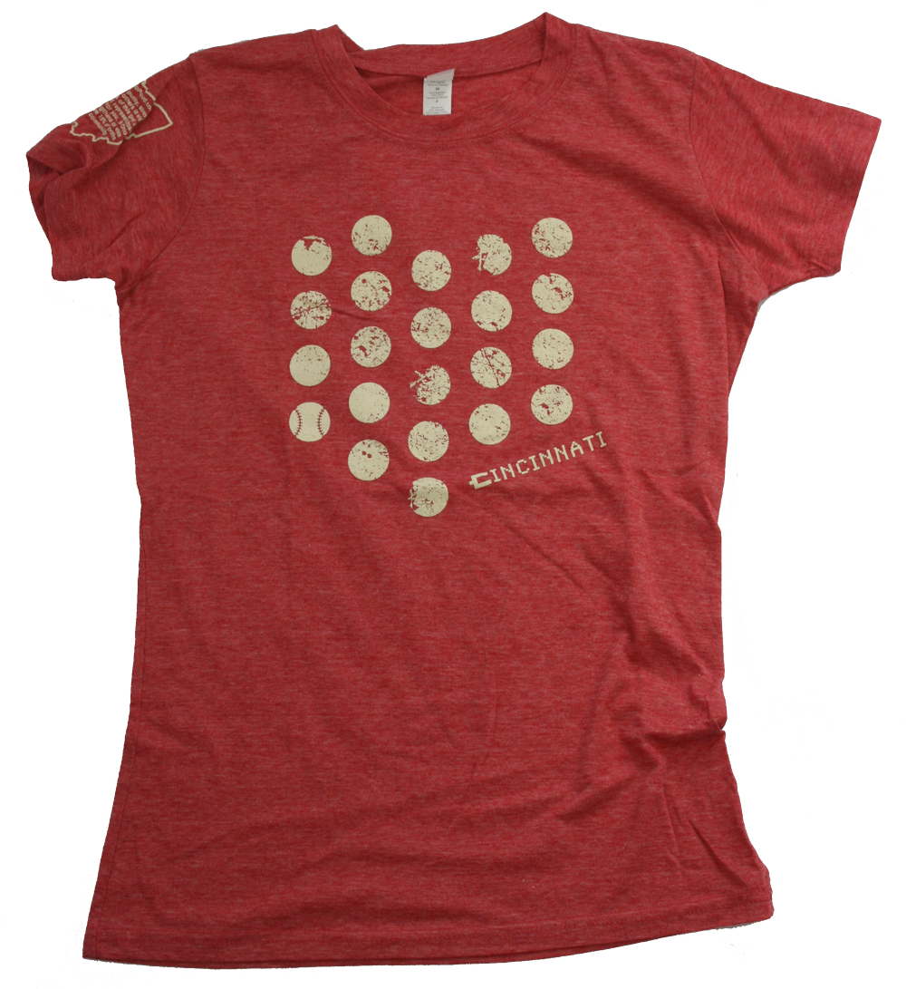 Ladies' Ohio Tee | Cincinnati Dot | Eggshell