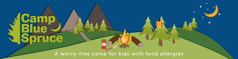 Camp Blue Spruce Holiday Party Banner