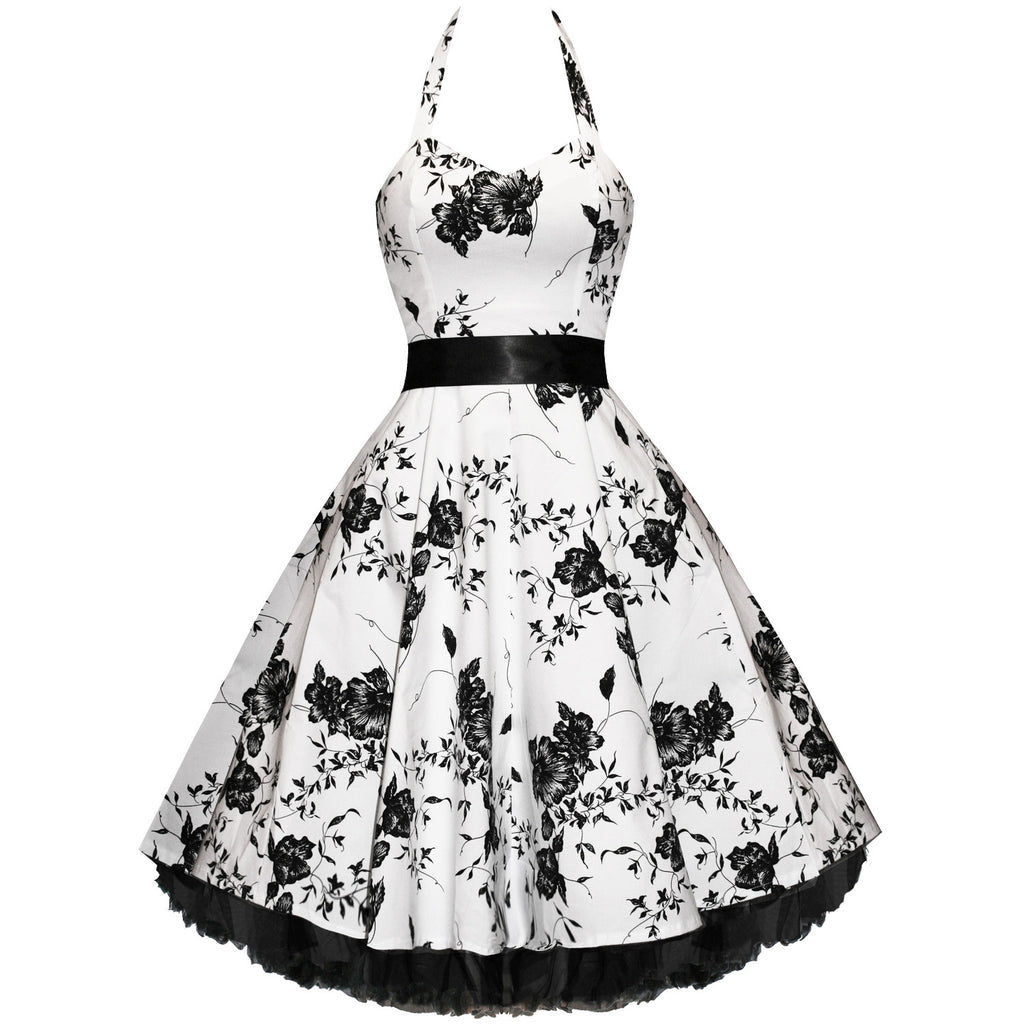 Home  Products  Black and white Vintage Style Prom dress