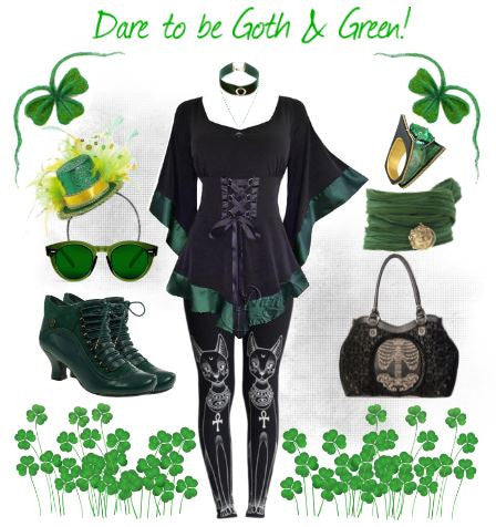 Dare to be Goth & Green! Dare Fashion St. Patrick's Day image
