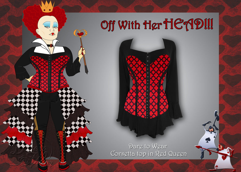 Red Queen Costume using Dare to Wear Corsetta in Red Queen