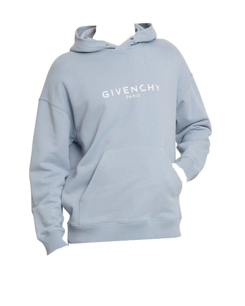 Givenchy Distressed Logo-Print Hoodie Sweatshirt – Lávande-Fr