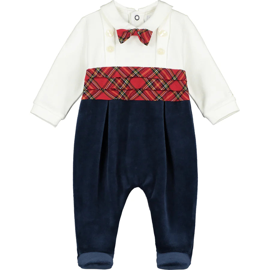 CALLAN | Navy Boys Christmas Baby grow